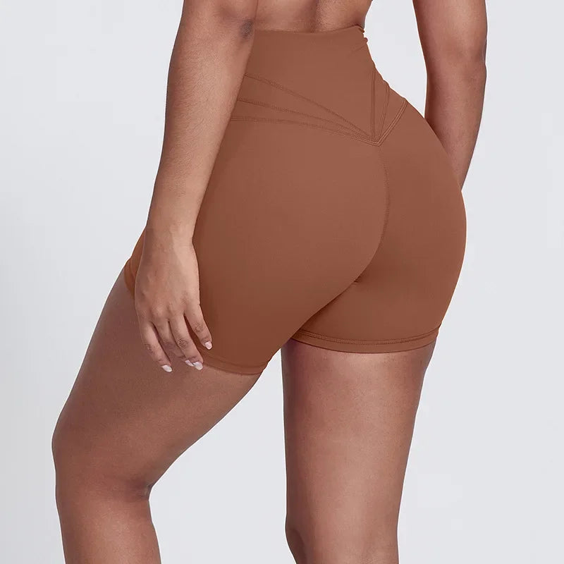 Sculpt peach cross strappy padded front twist yoga bra with quick dry nylon spandex - product image