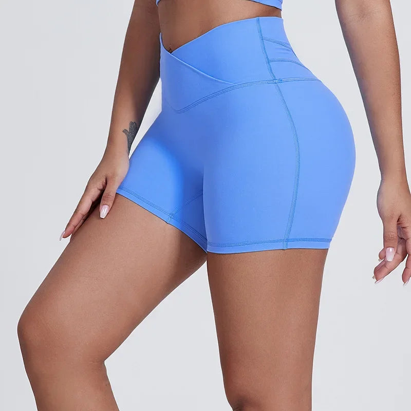 Sculpt peach cross strappy padded front twist yoga bra with quick dry nylon spandex - product image