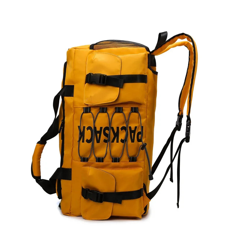 20-35l nylon large capacity travel duffel bag with multiple pockets - product image