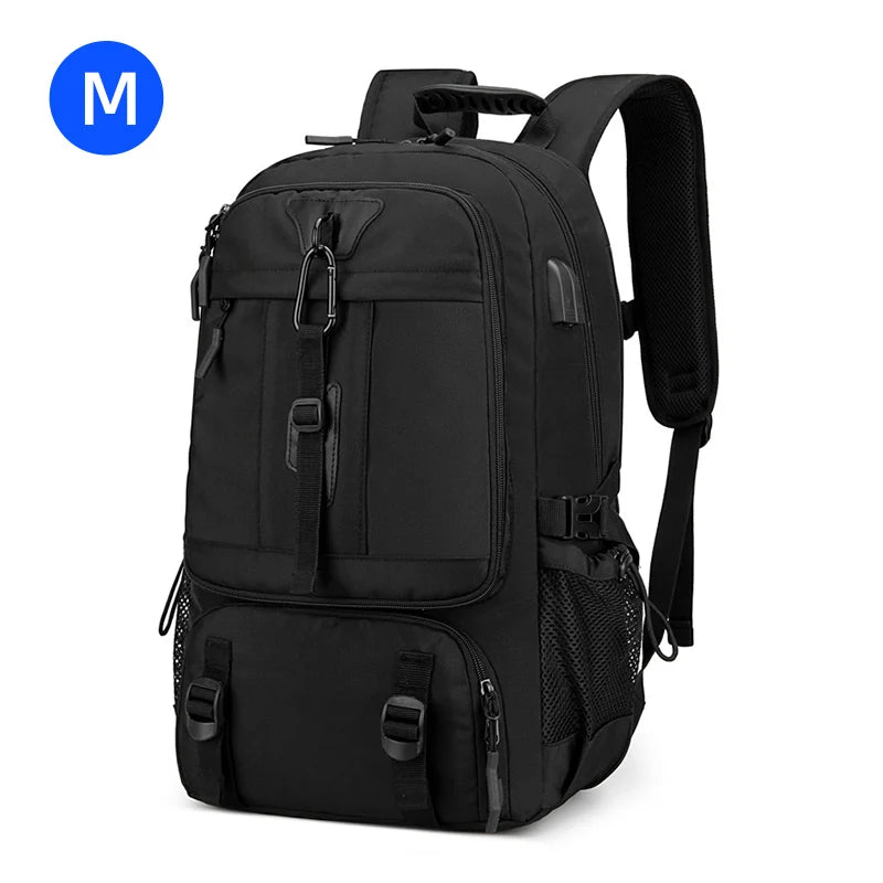 20-35l oxford expandable gym bag with usb port and shoe compartment - product image