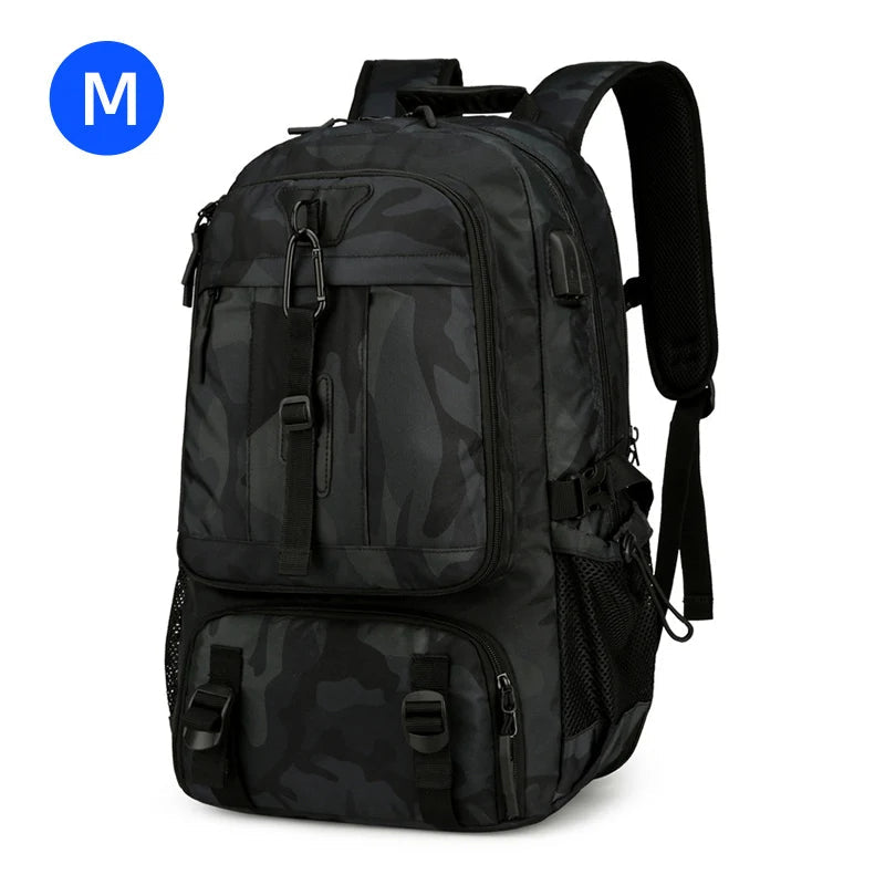 20-35l oxford expandable gym bag with usb port and shoe compartment - product image