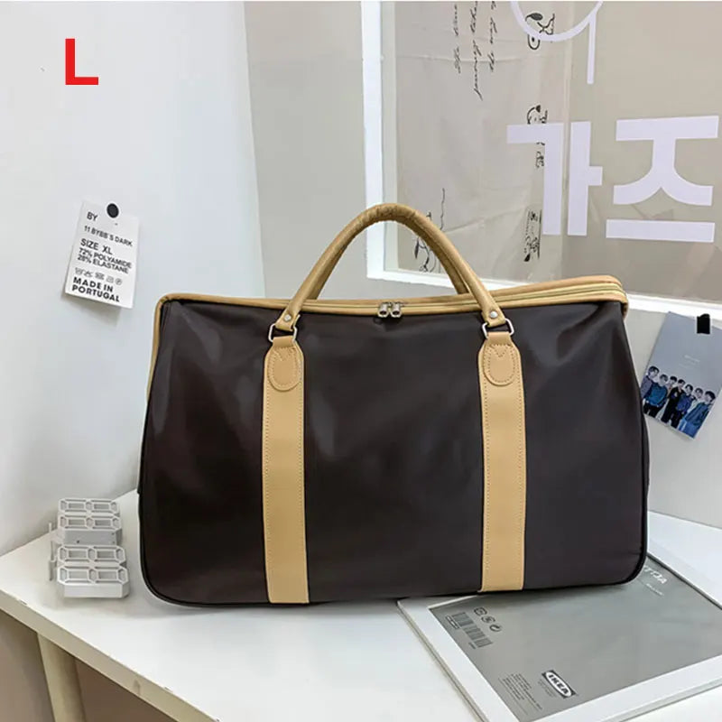 20-35l waterproof nylon travel gym shoulder duffel bag with large capacity - product image