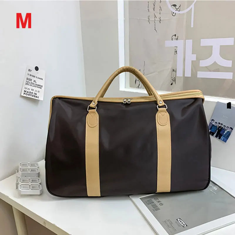 20-35l waterproof nylon travel gym shoulder duffel bag with large capacity - product image