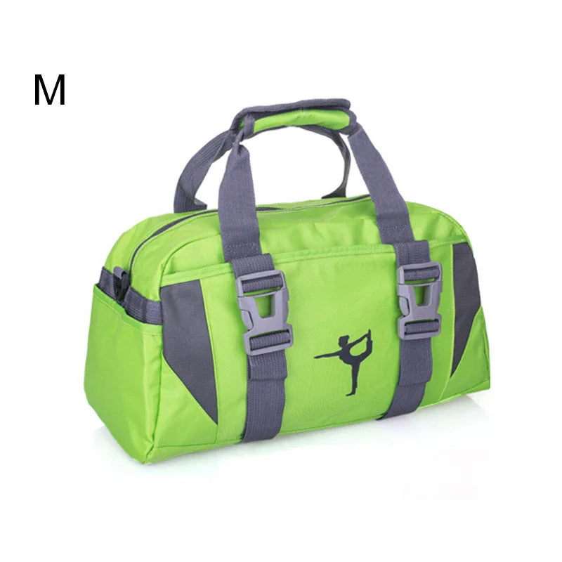 20-35l waterproof nylon yoga mat bag with shoes pocket and dry wet separation - product image