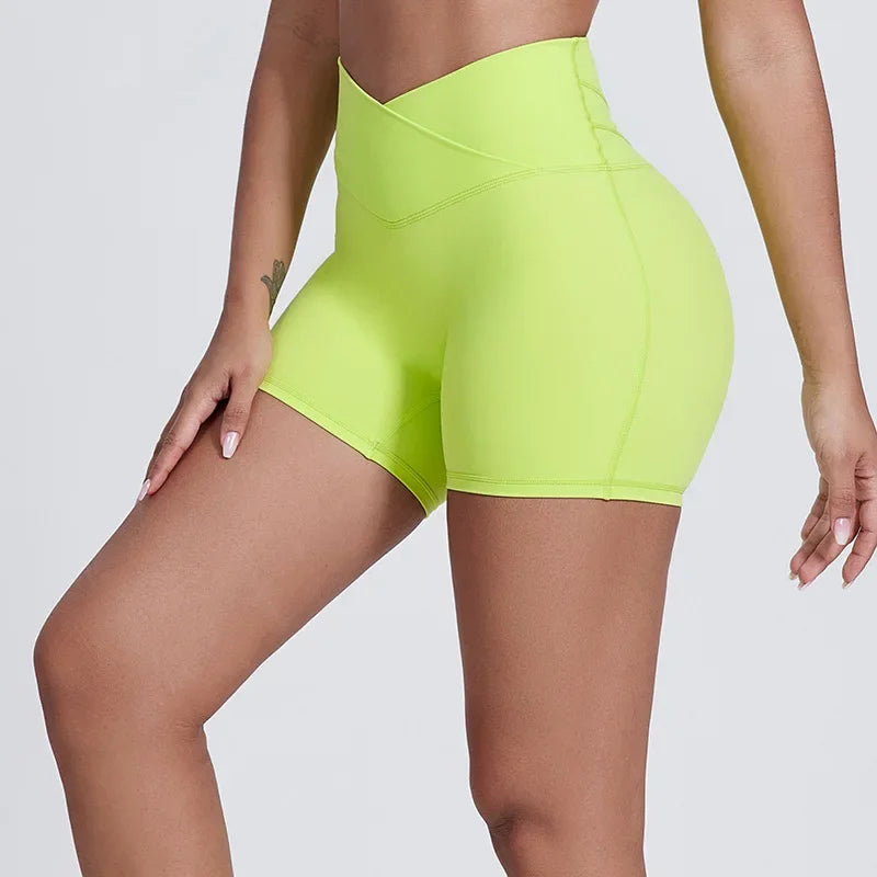 Sculpt peach cross strappy padded front twist yoga bra with quick dry nylon spandex - product image