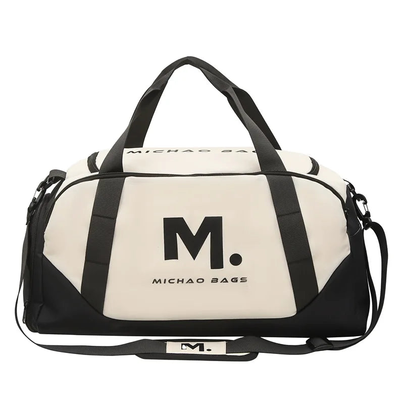 36-55l oxford sports duffel bag with shoe compartment dry wet separation - product image
