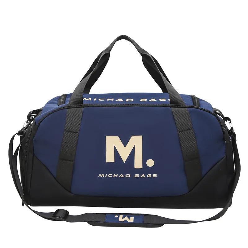 36-55l oxford sports duffel bag with shoe compartment dry wet separation - product image