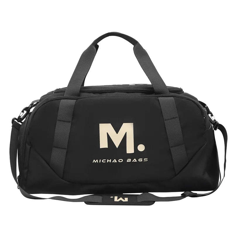 36-55l oxford sports duffel bag with shoe compartment dry wet separation - product image
