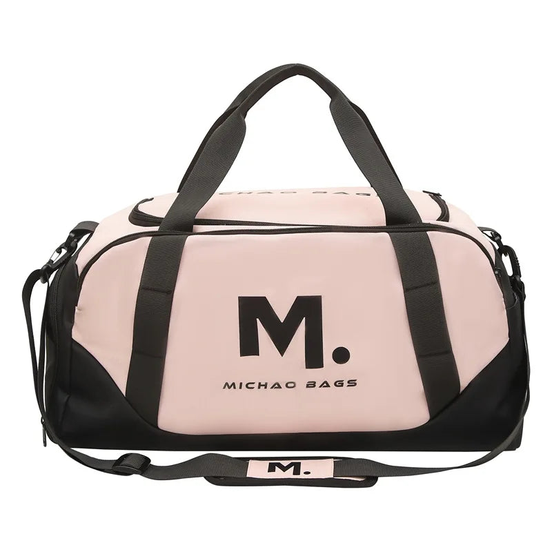 36-55l oxford sports duffel bag with shoe compartment dry wet separation - product image