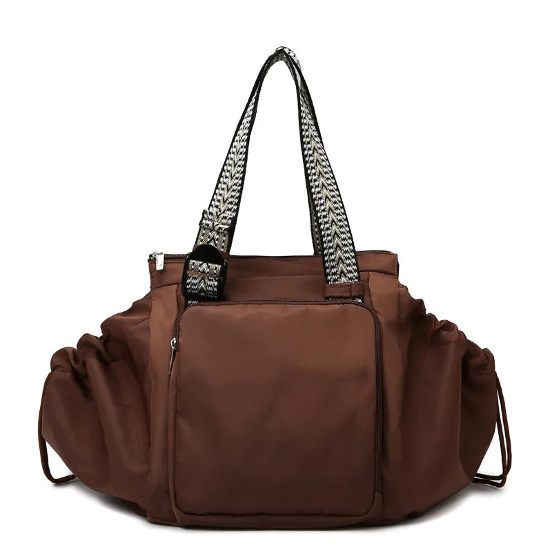 36-55l oxford transforming gym tote backpack with 15 pockets and trolley strap - product image