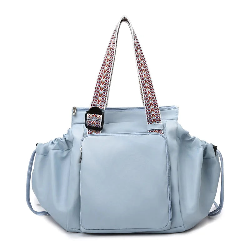 36-55l oxford transforming gym tote backpack with 15 pockets and trolley strap - product image