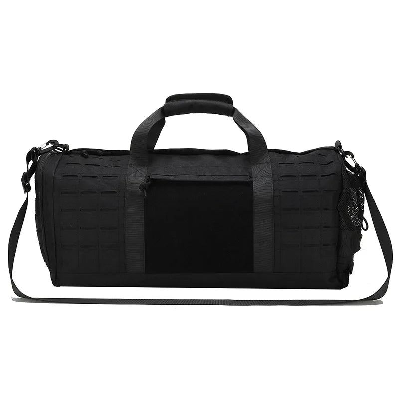 36-55l waterproof oxford tactical gym duffel bag with shoe compartment - product image