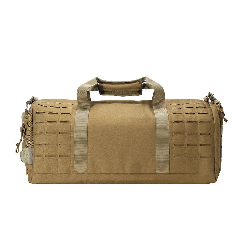 36-55l waterproof oxford tactical gym duffel bag with shoe compartment - product image