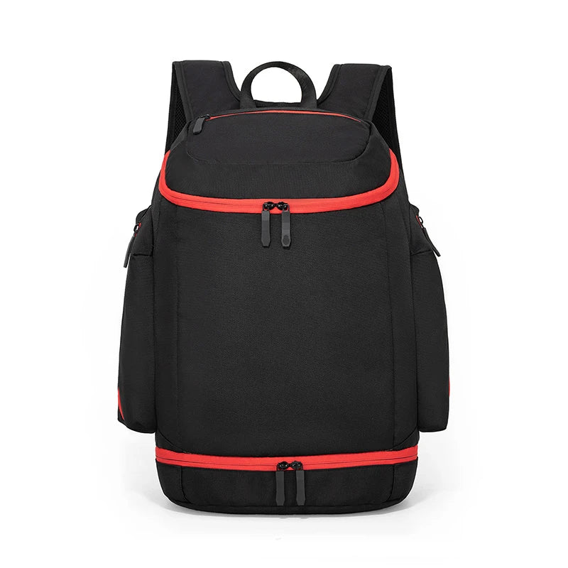 Basketball sports backpack with shoes compartment multi-layer nylon bag - product image