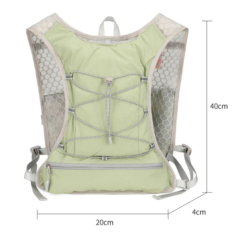 Cycling running vest backpack with hydration system reflective strips nylon - product image