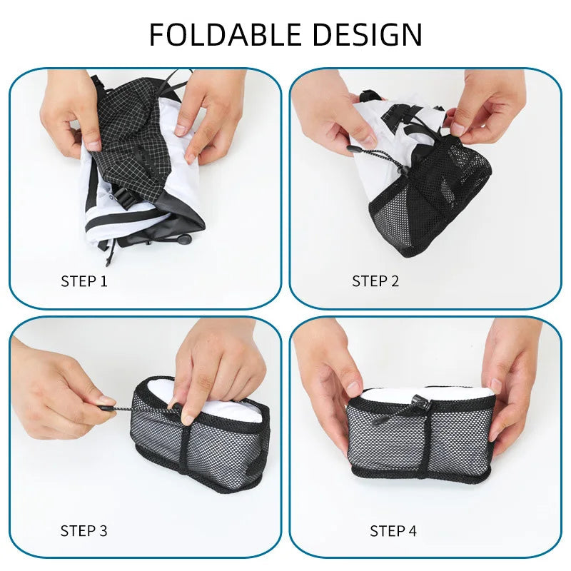 Foldable mountaineering backpack with hydration system and multiple pockets - product image