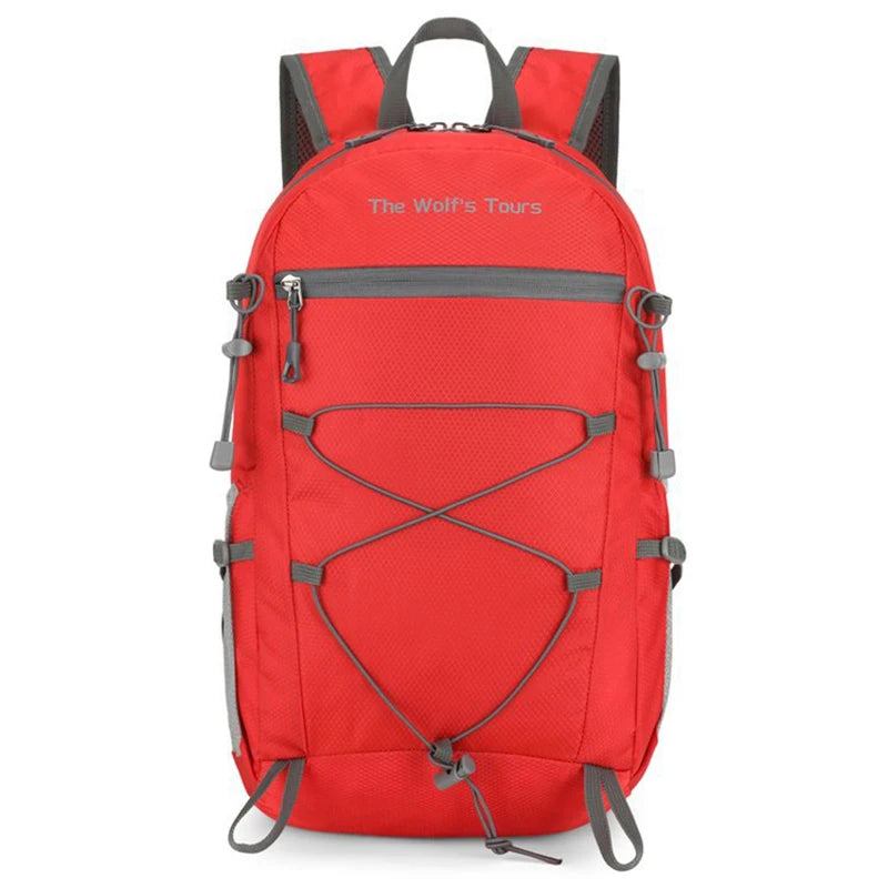Foldable nylon softback backpack with large capacity and multi-layer storage - product image