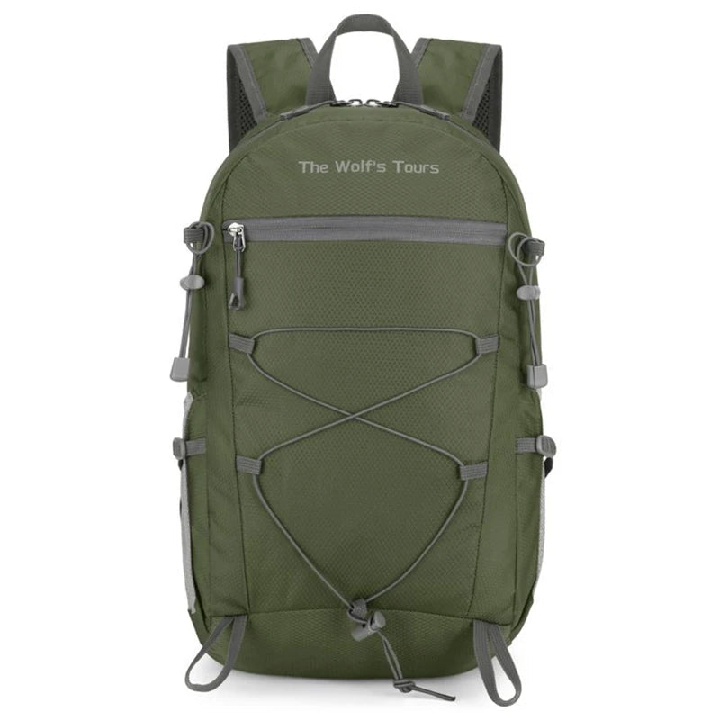 Foldable nylon softback backpack with large capacity and multi-layer storage - product image