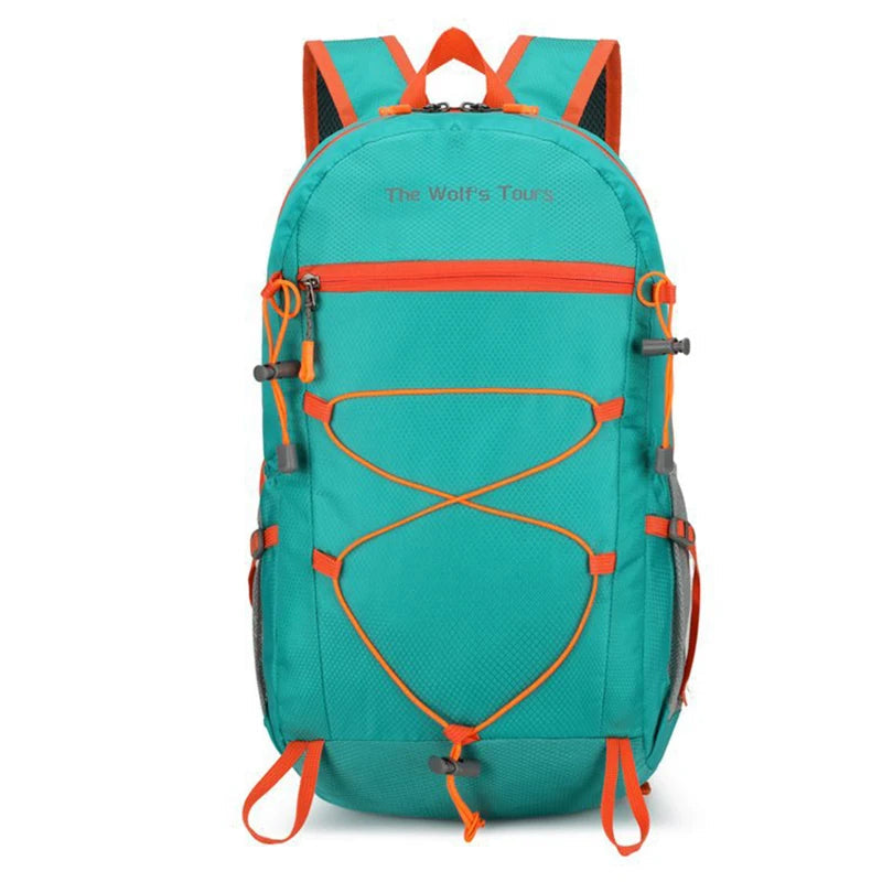 Foldable nylon softback backpack with large capacity and multi-layer storage - product image