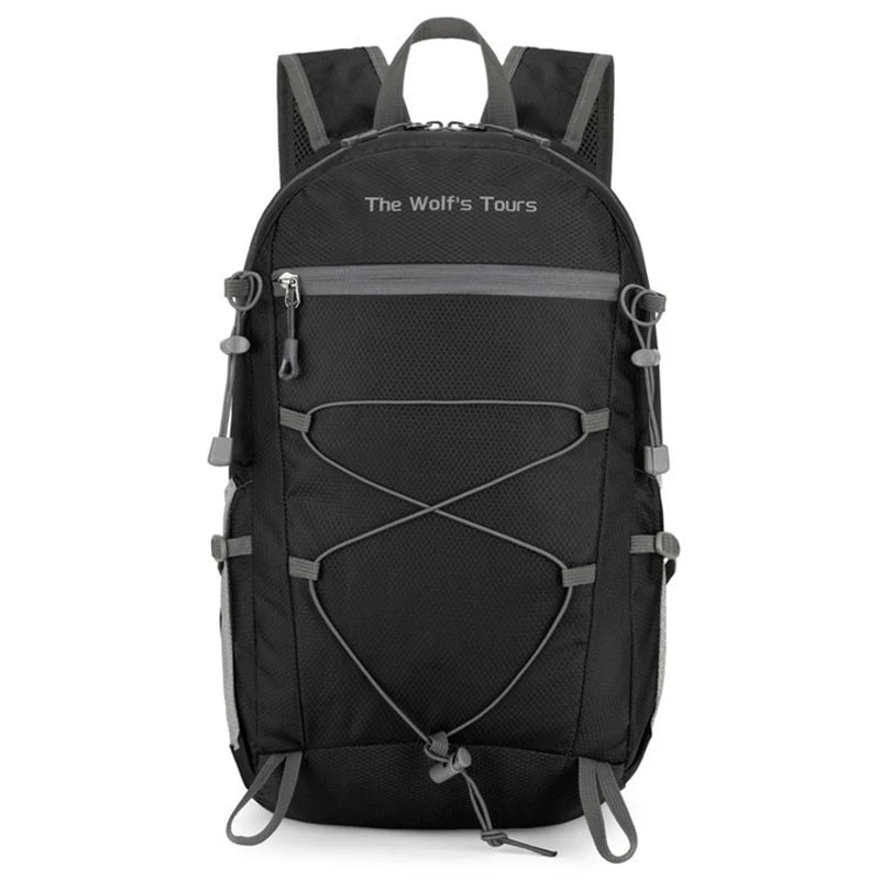 Foldable nylon softback backpack with large capacity and multi-layer storage - product image