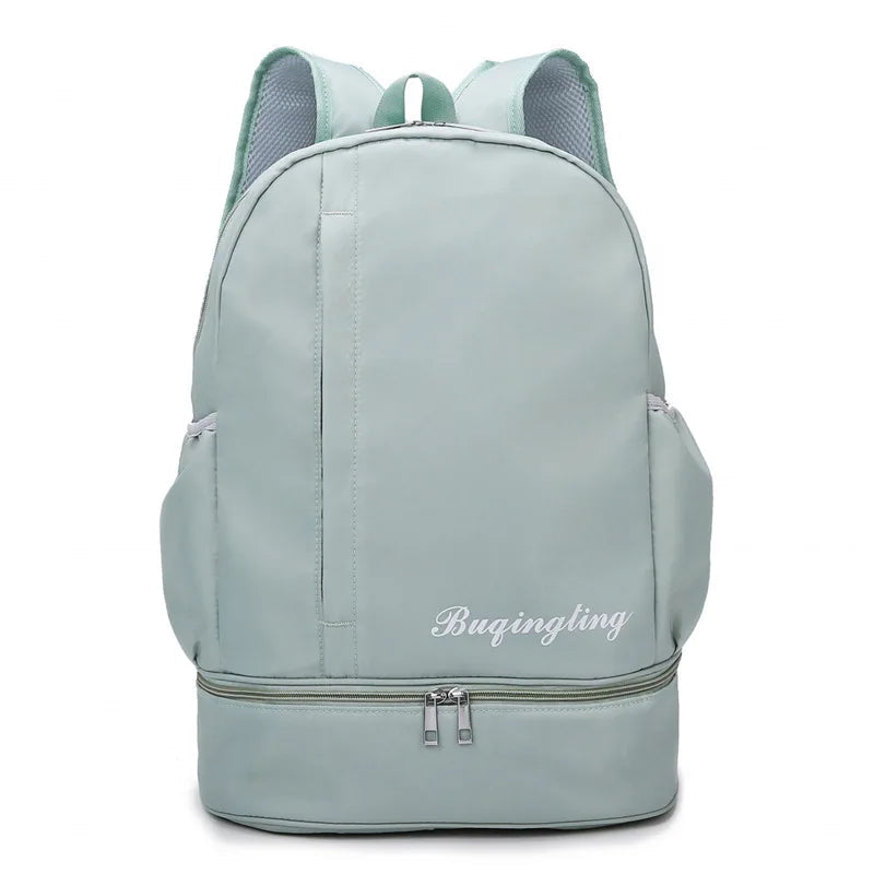 Gym backpack with shoe pocket, dry wet separation, multi-pocket outdoor travel bag - product image