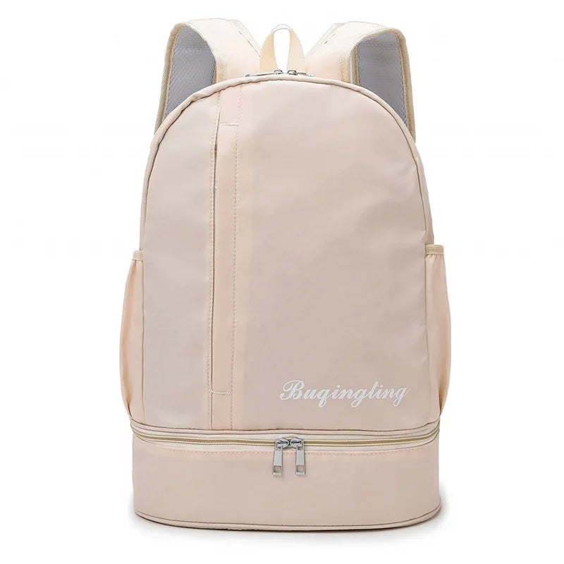 Gym backpack with shoe pocket, dry wet separation, multi-pocket outdoor travel bag - product image