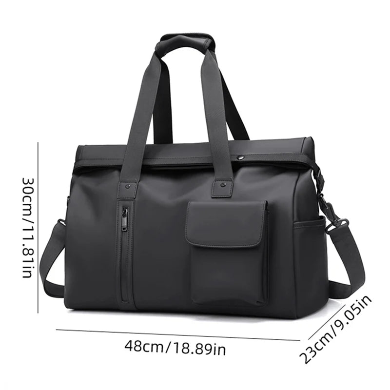 Gym fitness yoga duffel bag with wet dry separation and large laptop compartment - product image