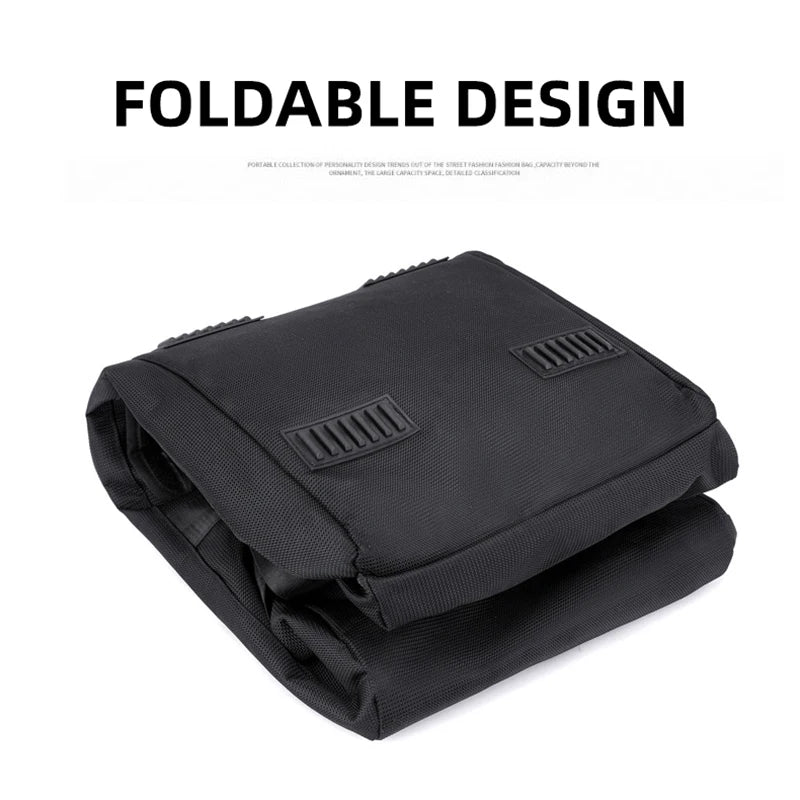Large capacity sports gym bag with foldable design and multiple pockets - product image