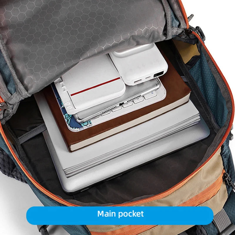 Multi-pocket climbing and travel duffel backpack with shoe compartment and adjustable straps - product image