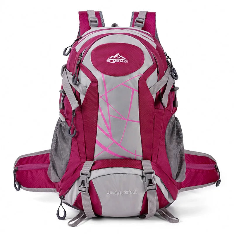 Multi-pocket climbing and travel duffel backpack with shoe compartment and adjustable straps - product image
