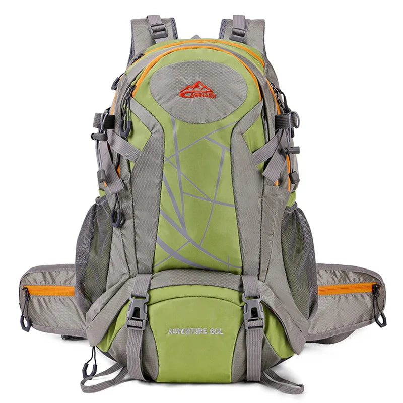 Multi-pocket climbing and travel duffel backpack with shoe compartment and adjustable straps - product image