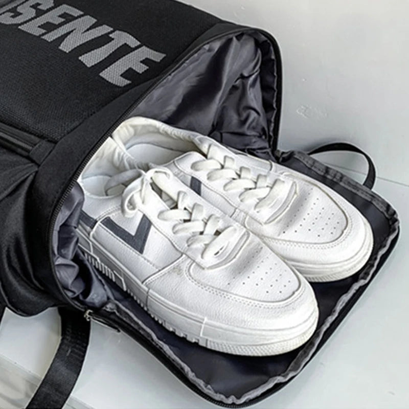 Multi-pocket gym fitness backpack with shoe compartment and water-resistant fabric - product image