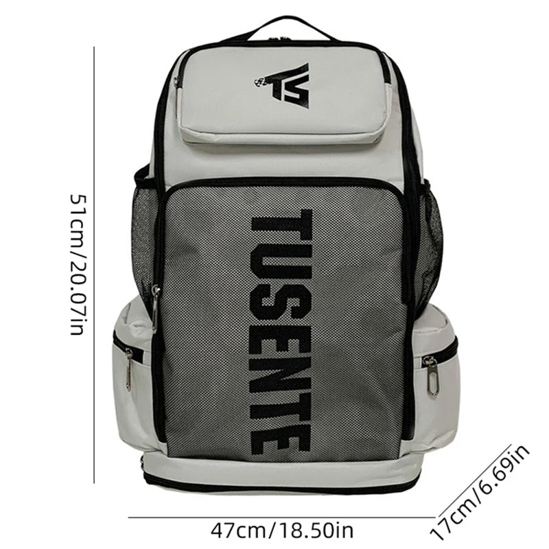 Multi-pocket gym fitness backpack with shoe compartment and water-resistant fabric - product image