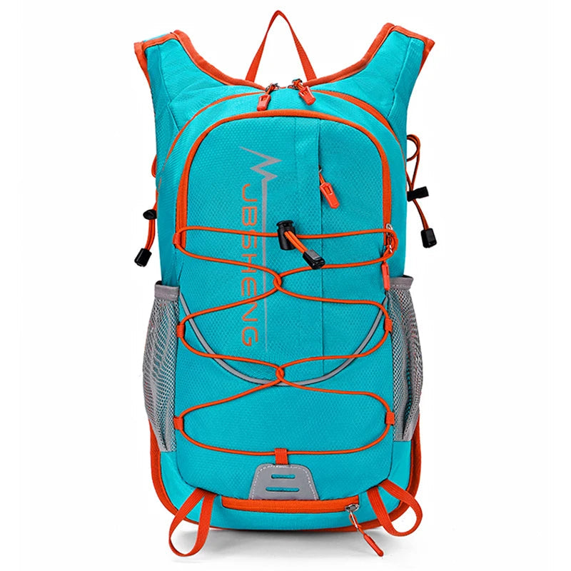 Nylon lightweight hydration softback backpack with reflective strips and waist zipper pockets - product image
