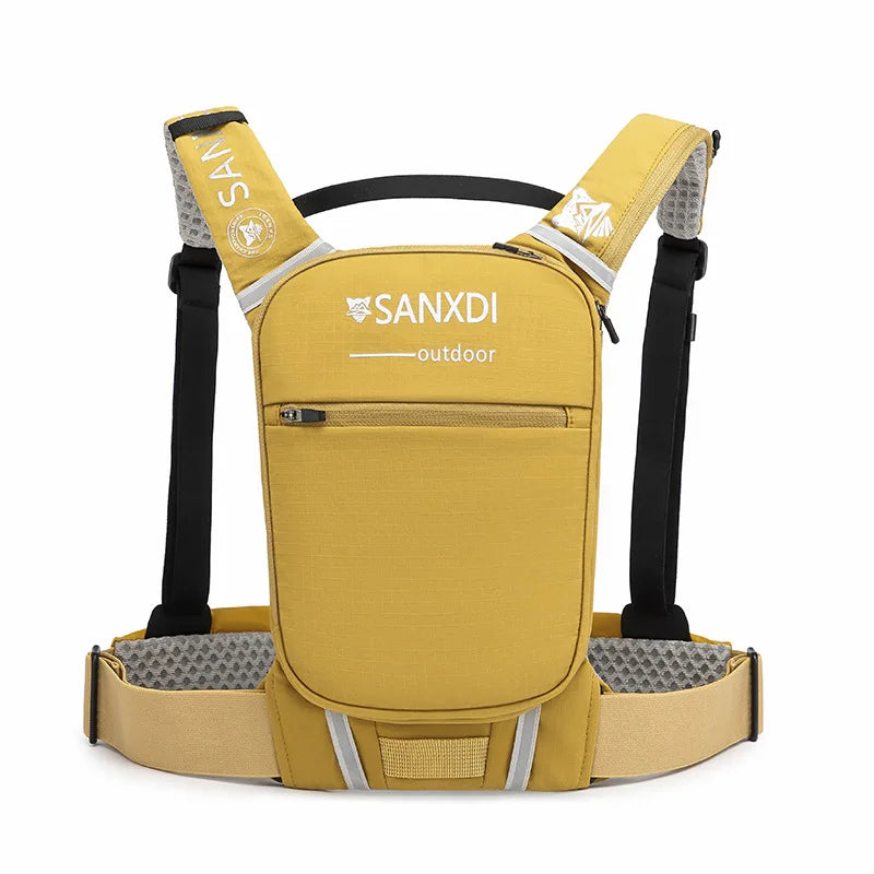 Nylon lightweight softback breathable running hydration backpack with reflective strips - product image