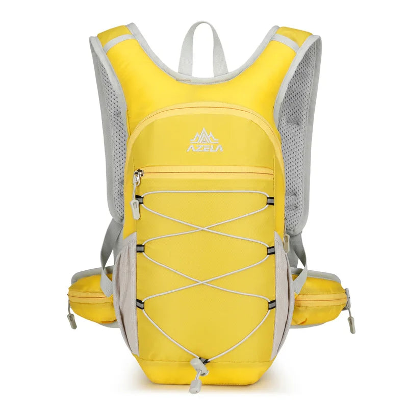 Nylon softback hydration backpack with reflective strips and multiple storage pockets - product image