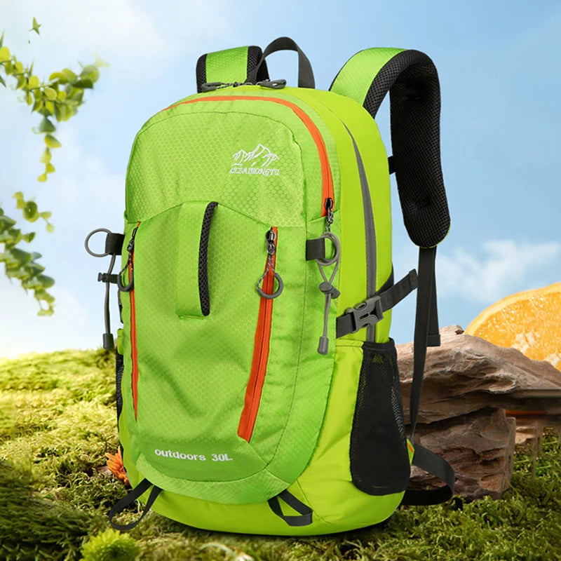 Nylon ultralight waterproof softback outdoor sports backpack with multiple pockets - product image