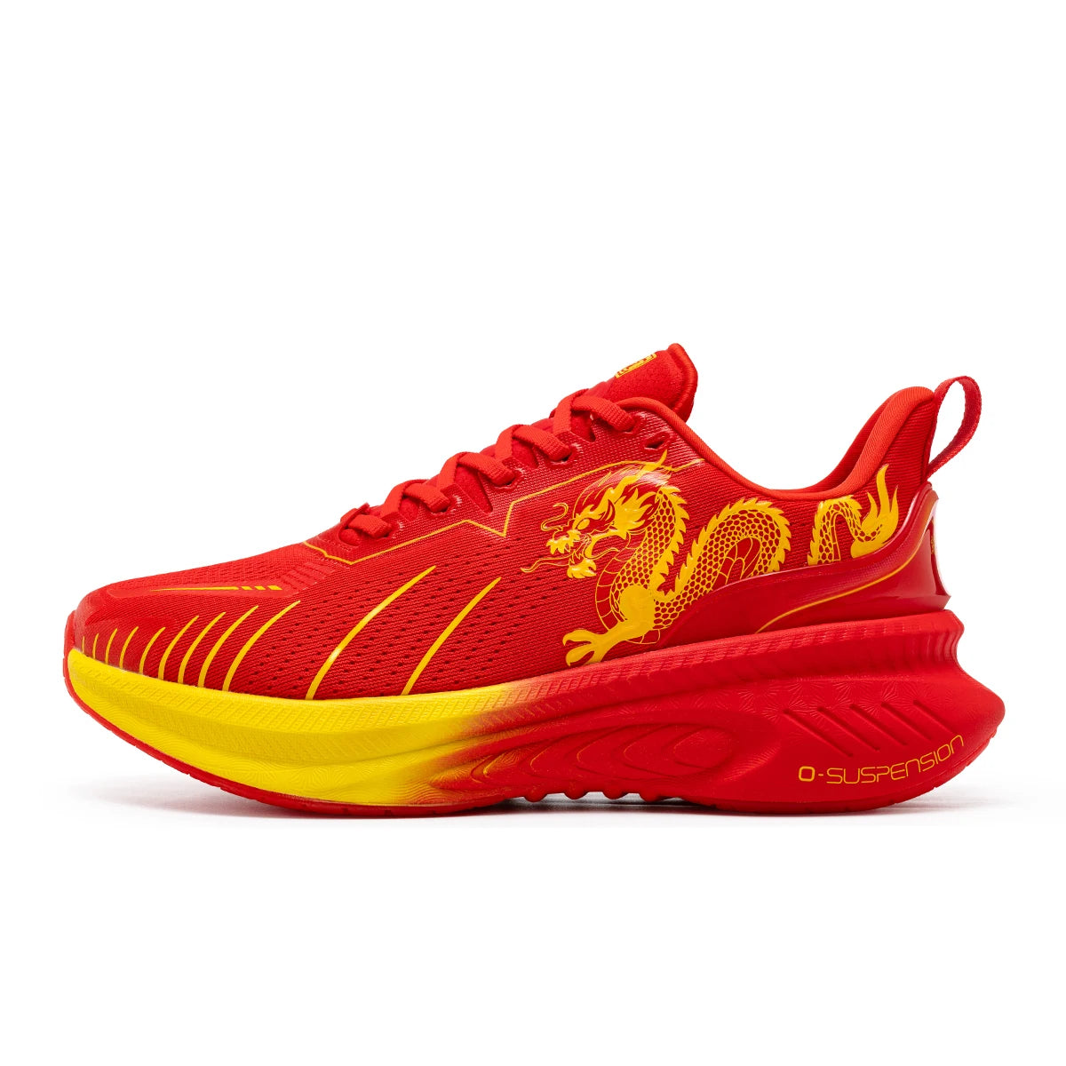 Red Reflective Running Shoes With Pu Insole Rubber Outsole Lunarlite Tech - Product Image