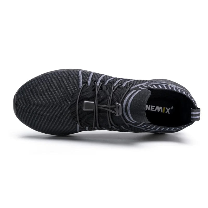 Waterproof Black Synthetic Slip-On Running Shoes With Pu Insole Tpu Outsole - Product Image