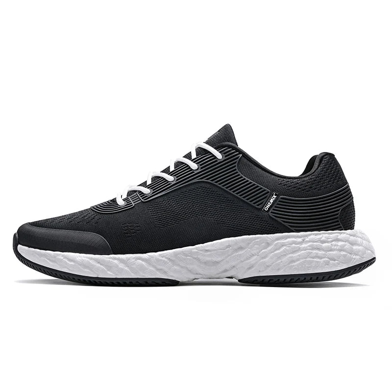 White Mesh Running Shoes With Pu Insole Rubber Outsole Lunarlite Tech - Product Image