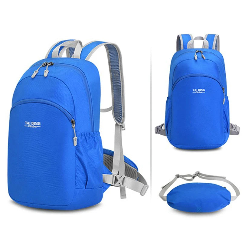 Outdoor climbing backpack lightweight foldable multi-layer storage oxford bag - product image