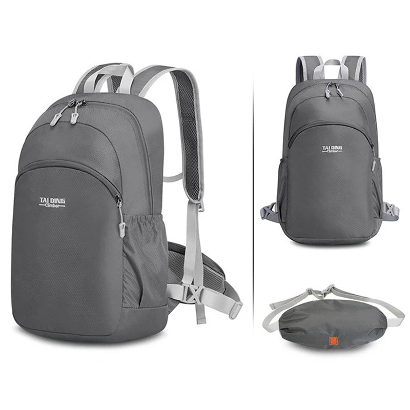Outdoor climbing backpack lightweight foldable multi-layer storage oxford bag - product image