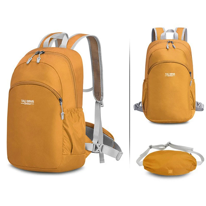 Outdoor climbing backpack lightweight foldable multi-layer storage oxford bag - product image