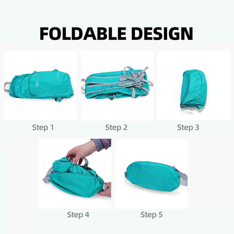 Outdoor climbing backpack lightweight foldable multi-layer storage oxford bag - product image