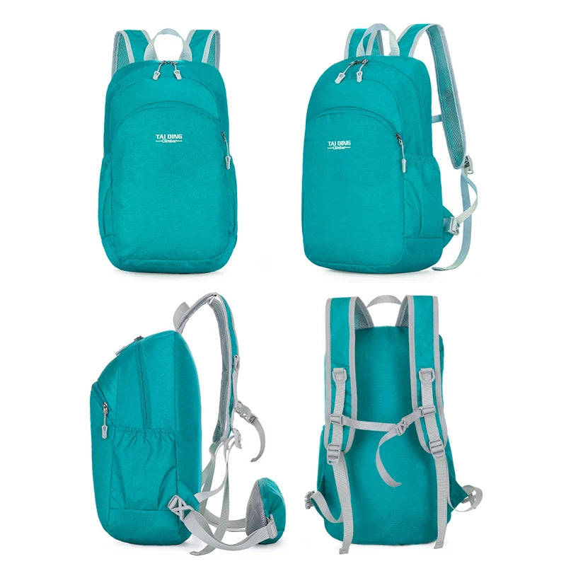 Outdoor climbing backpack lightweight foldable multi-layer storage oxford bag - product image