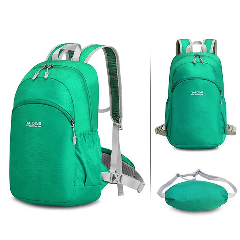 Outdoor climbing backpack lightweight foldable multi-layer storage oxford bag - product image