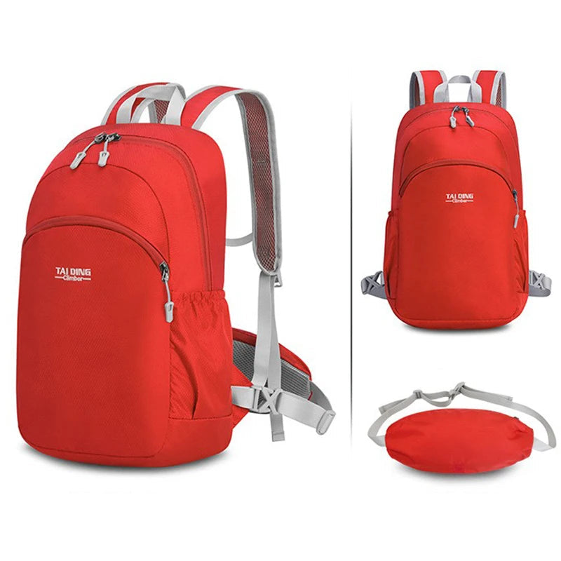 Outdoor climbing backpack lightweight foldable multi-layer storage oxford bag - product image
