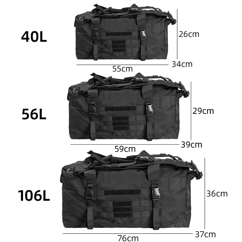Oxford large capacity multi-compartment gym travel duffel bag for business and camping - product image