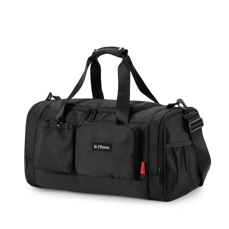 Oxford large capacity travel duffel bag with dry wet separation and shoe compartment - product image