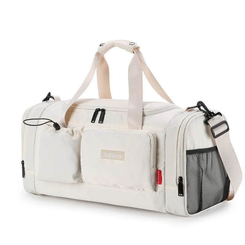 Oxford large capacity travel duffel bag with dry wet separation and shoe compartment - product image